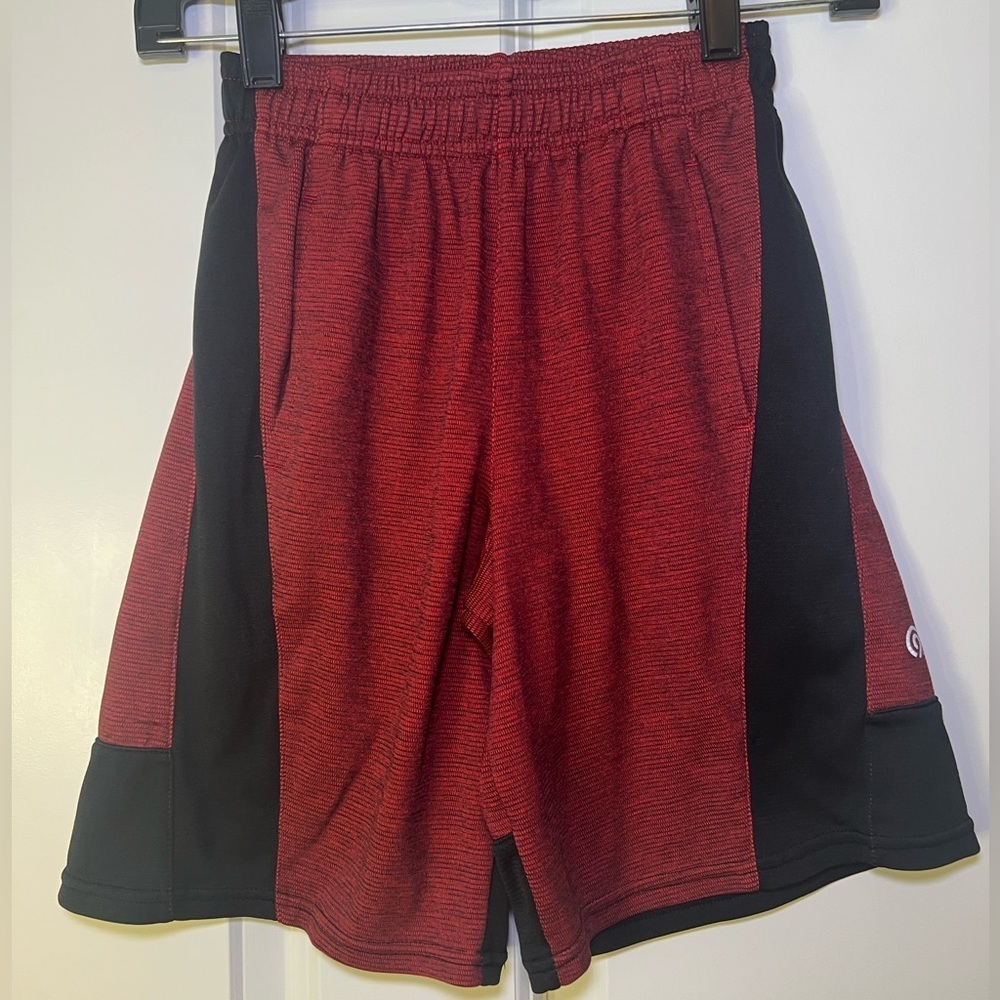 Champion Red and Black Athletic Shorts Lightweight Breathable